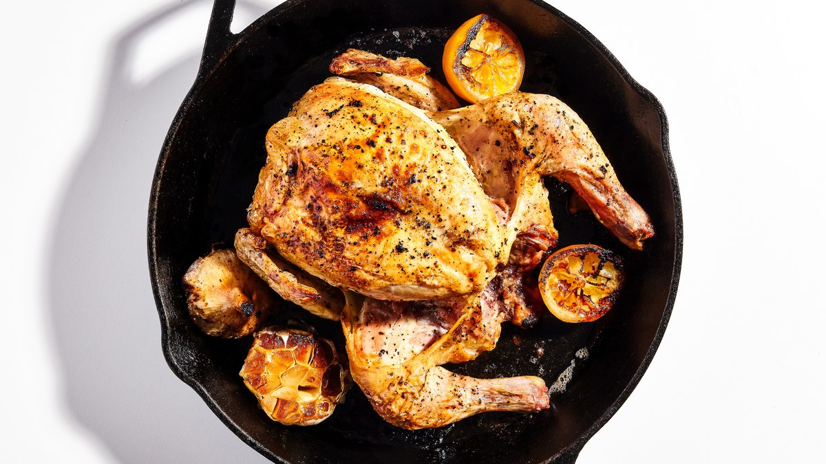 Poulet rôti sans faille au citron et à l'ail | Recette Cuisine