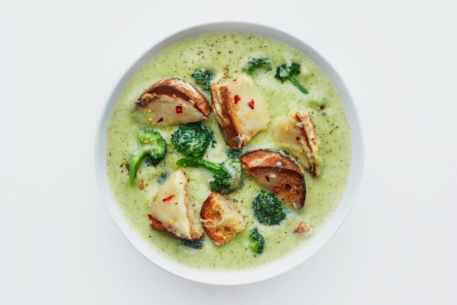 <pre>Soupe aux broccolis et au cheddar

