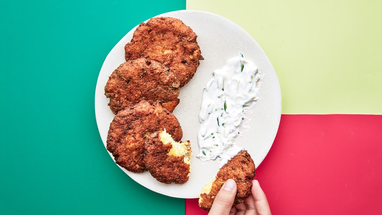 Latkes aux poireaux végétaliens