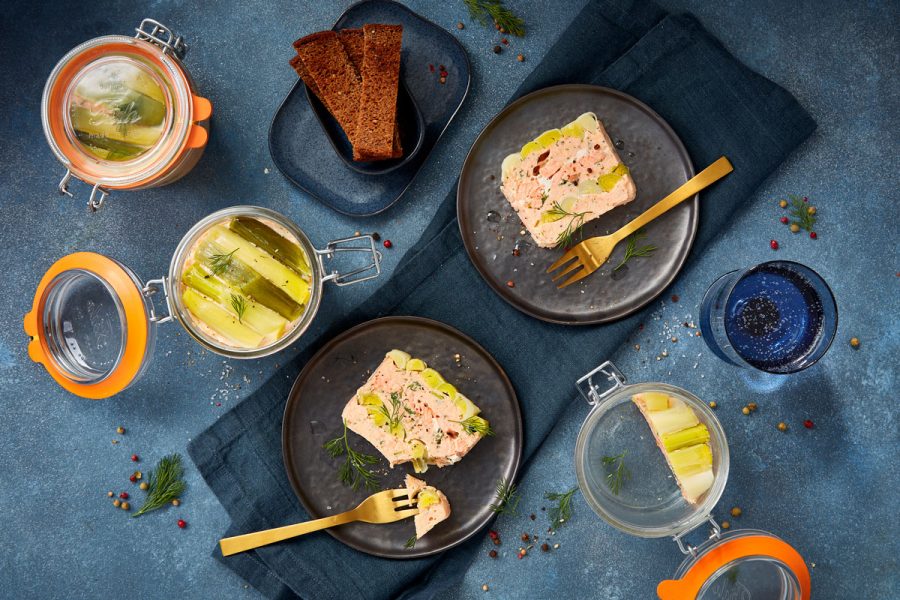 Terrine de saumon aux poireaux Recette Cuisine