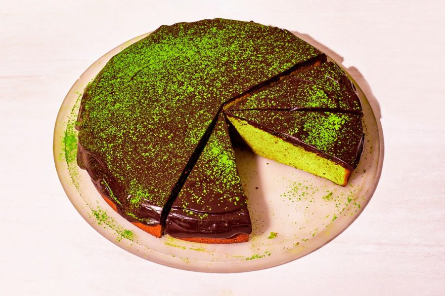 Gâteau Mochi Chocolat-Beurre Matcha
