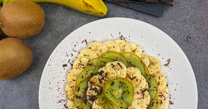 Carpaccio kiwi-banane