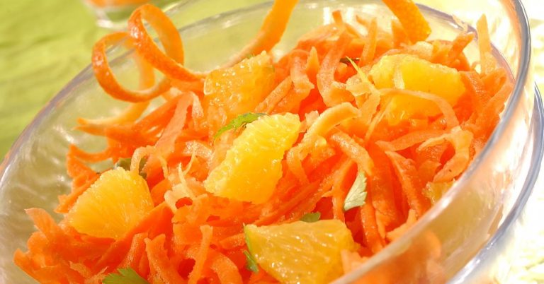 carottes râpées aux oranges