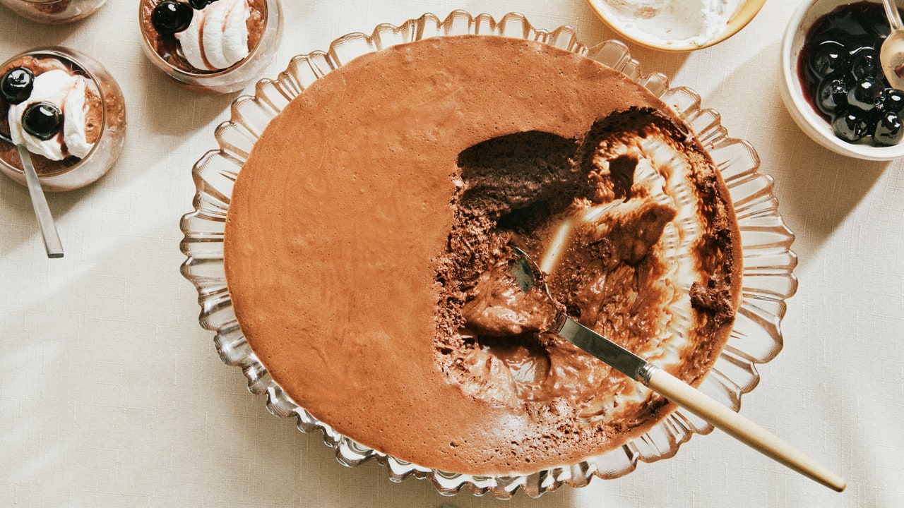 Mousse au chocolat pour une fête