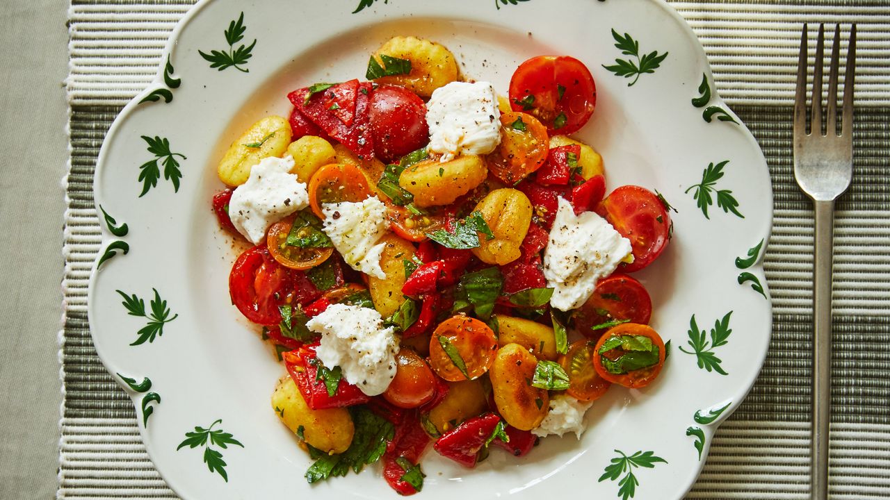 Gnocchis croustillant caprese