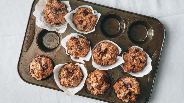 Muffins de son à date du chocolat