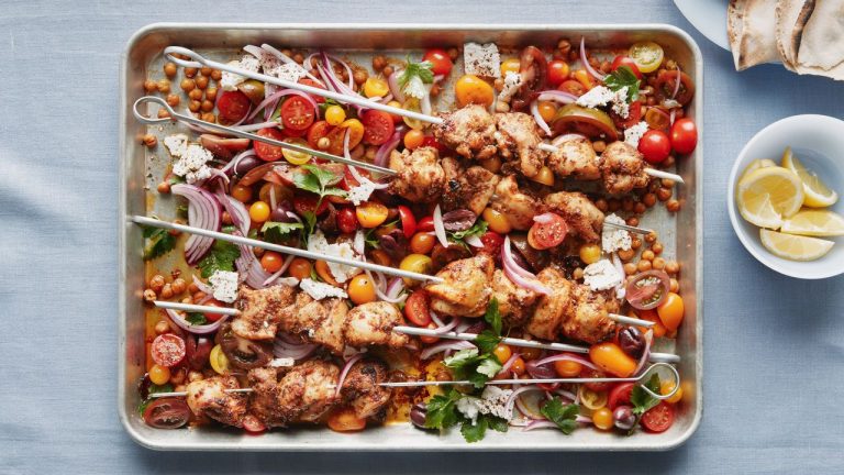 Souvlaki au poulet en tôle