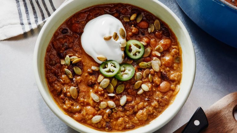 Chili de citrouille en semaine