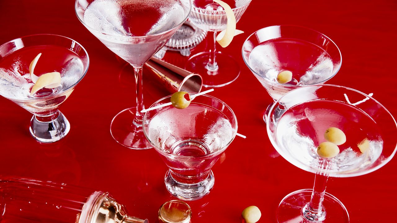 Martinis à l'envers pour une foule