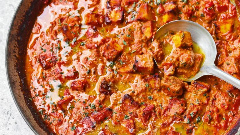 Paneer au beurre cuit au four