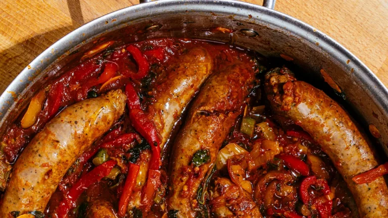 Saucisse italienne étouffée