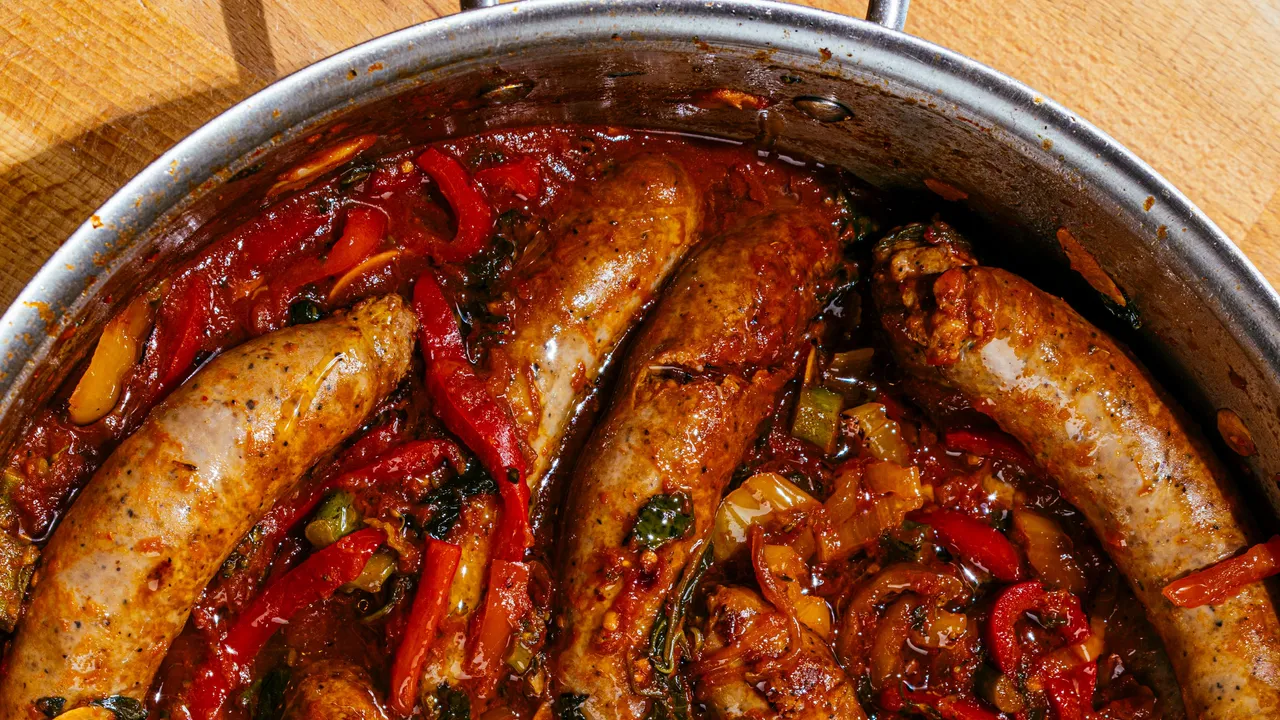 Saucisse italienne étouffée