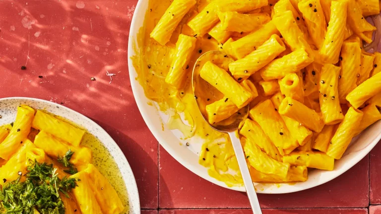 Rigatoni aux carottes épicées