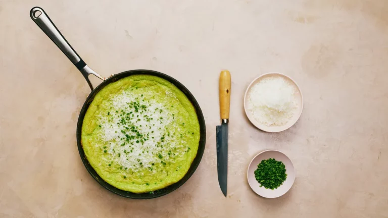 Frittata aux œufs verts et jambon