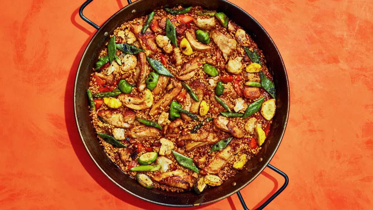 Paella de Pollo aux Verduras