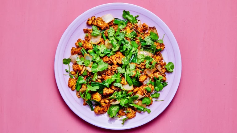 Tofu épicé au cumin
